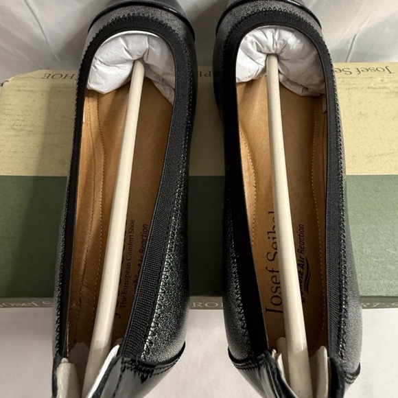 Josef Seidel Womens Pippa 07 Ballet Flats Black & Metallic Shoes EU 36 US 5-5.5 - Picture 8 of 16